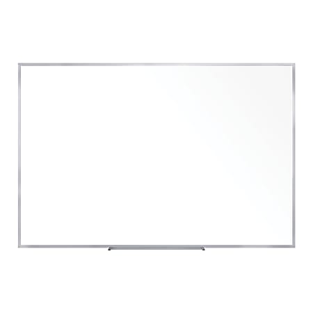 Ghent Non-Magnetic Dry-Erase Whiteboard, 48" x 96", Aluminum Frame With Silver Finish