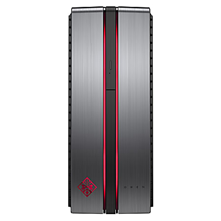 HP OMEN 870-200 870-290 Gaming Desktop Computer - Core i7 i7-7700K - 16 GB RAM - 2 TB HDD - 256 GB SSD - Windows 10 Home 64-bit - NVIDIA GeForce GTX 1080 8 GB - DVD-Writer - Wireless LAN - Bluetooth