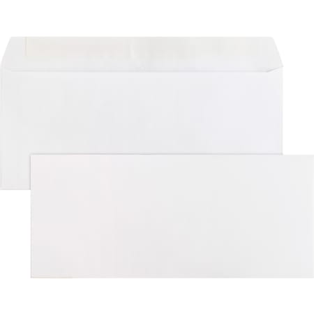 Business Source Plain Peel/Seal Business Envelopes - Business - #10 - 9 1/2" Width x 4 1/8" Length - 24 lb - Peel & Seal - Wove - 500 / Box - White