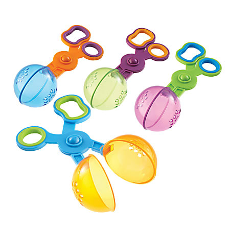 Learning Resources Handy Scoopers - Theme/Subject: Learning, Fun - Skill Learning: Tactile Stimulation, Fine Motor, Eye-hand Coordination, Sensory Perception - 3 Year & Up - Translucent, Assorted