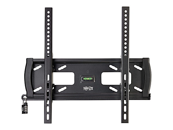 Tripp Lite Heavy-Duty Tilt Security Display TV Wall Mount for 32" to 55" TVs and Monitors, Flat or Curved Screens - Bracket - for flat panel - lockable - steel - black - screen size: 32"-55" - wall-mountable