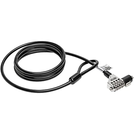 Eaton Tripp Lite Series Security Lock for Laptops and Peripherals, 4-Digit Combination, 6 ft. (1.83 m) Cable, SEC6C
