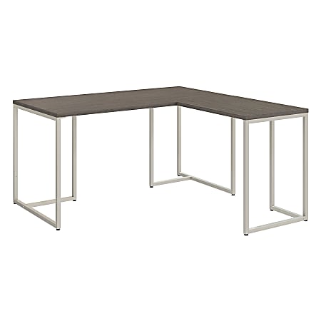 kathy ireland® Office by Bush Business Furniture Method 60"W L Shaped Desk with 30"W Return, Cocoa, Standard Delivery