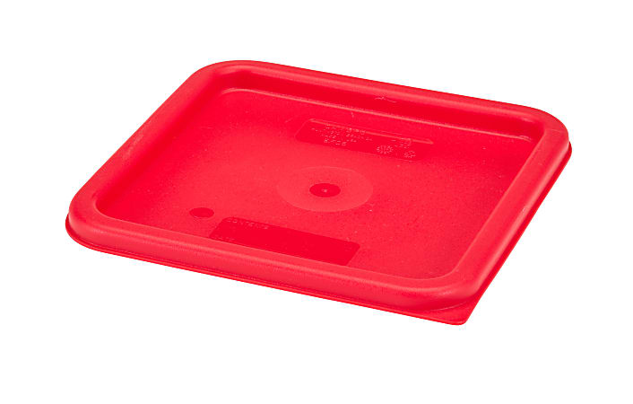 Cambro CamSquare Lids For 6-8 Qt Storage Containers, Winter Rose, Pack Of 6 Lids