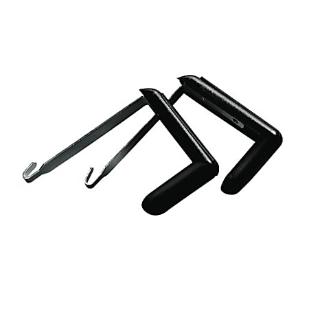 Quartet Cubicle Partition Hangers, Black, Pack of 2