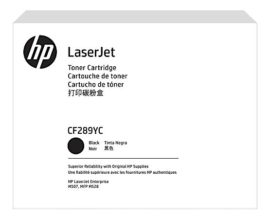 HP 89Y EcoSmart High-Yield Black Toner Cartridge, CF289YC
