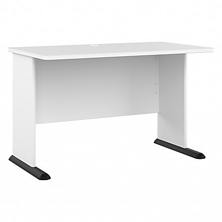 Bush® Business Furniture Studio A 48"W Computer Desk, White, Standard Delivery