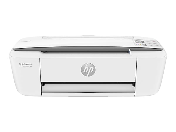 HP Deskjet 3755 Inkjet All-In-One Color Printer, White/Gray