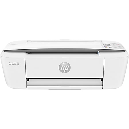 HP Deskjet 3755 Inkjet All-In-One Color Printer, White/Gray