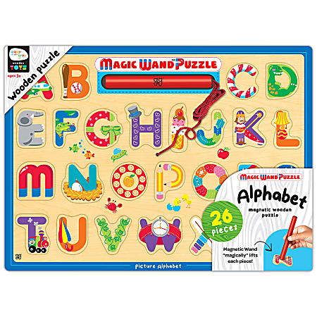 Bendon, Inc. Magic Wand™ Wooden Magnetic Puzzle, 11-1/2” x 15-3/4”, Letters