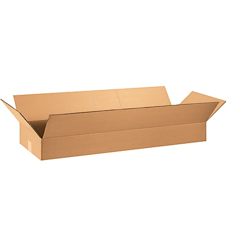 Office Depot® Brand Corrugated Boxes, Flat, 6"H x 12"W x 36"D, Kraft, Pack Of 20