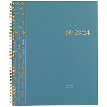 2023-2024 Cambridge® WorkStyle Balance Academic Weekly/Monthly Planner, 8-1/2" x 11", Teal, July 2023 To June 2024, 1606-905A-12