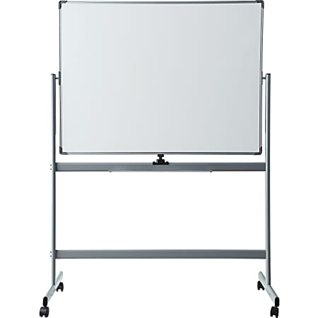 Lorell Magnetic Dry Erase Whiteboard Easel 36 x 48 Aluminum Frame With  Silver Finish - Office Depot