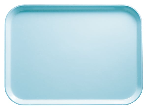 Cambro Camtray Rectangular Serving Trays, 14" x 18", Sky Blue, Pack Of 12 Trays