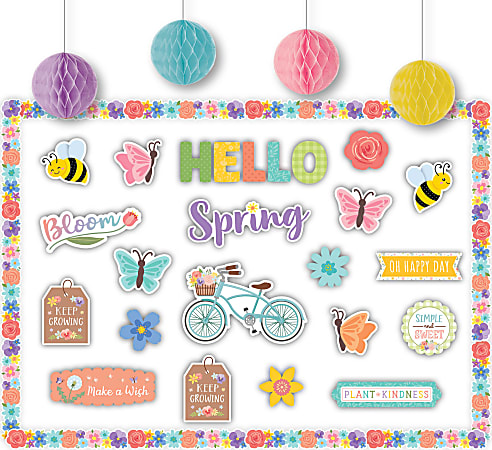 Teacher Created Resources Create & Decorate Quick Kit, Hello Spring, Total Qty 1