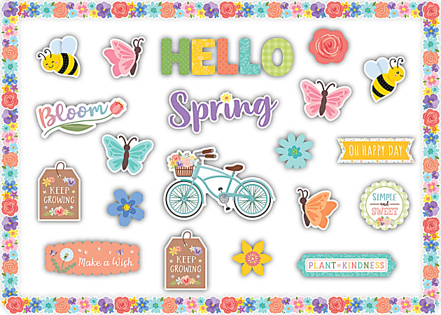 Teacher Created Resources Create Decorate Quick Kit Hello Spring Total ...