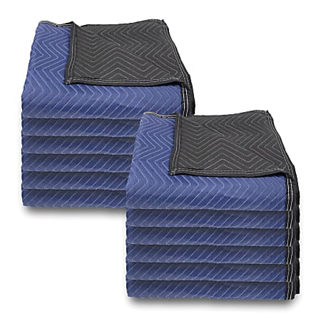 Monster Trucks® Economy-Plus Multipurpose Blankets, 72" x 80", Blue/Black, Pack Of 12 Blankets