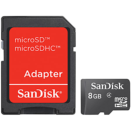 SanDisk SDSDQM008GB35A 8 GB Class 4 microSDHC - 5 Year Warranty