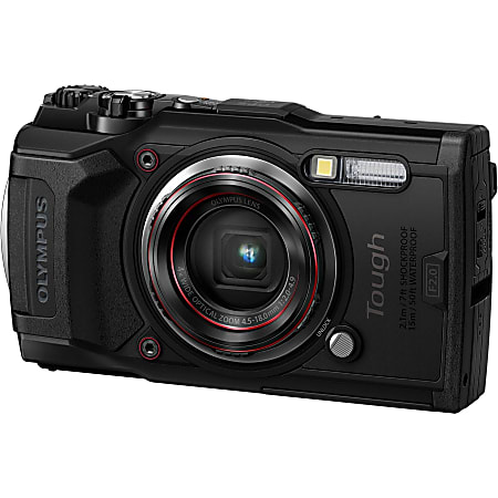 Olympus Tough TG-6 12 Megapixel Compact Camera - Black - 1/2.3" Sensor - Autofocus - 3"LCD - 4x Optical Zoom - 2x Digital Zoom - Optical (IS) - 4000 x 3000 Image - 3840 x 2160 Video - HD Movie Mode - Wireless LAN - GPS