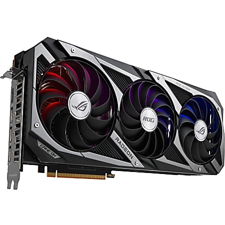 Asus ROG AMD Radeon RX 6800 Graphic Card - 16 GB GDDR6 - 1.98 GHz Game Clock - 2.19 GHz Boost Clock - 256 bit Bus Width - PCI Express 4.0 - DisplayPort - HDMI