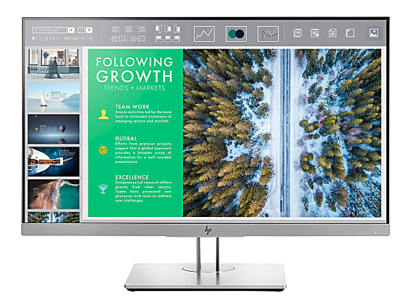 HP EliteDisplay E243 - LED monitor - 23.8" - 1920 x 1080 Full HD (1080p) @ 60 Hz - IPS - 250 cd/m² - 1000:1 - 5 ms - HDMI, VGA, DisplayPort - silver bezel, silver frame, black (rear cover) - Smart Buy