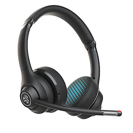 JLab Audio GoWork Over Ear Wireless Headphones Black Office Depot