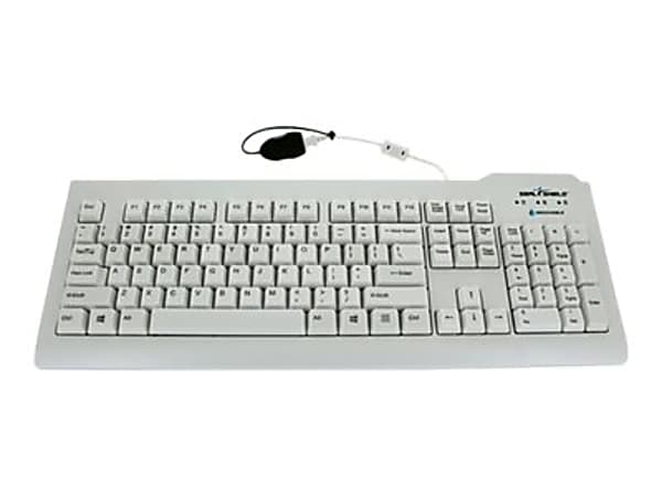 Seal Shield Silver Seal Glow Waterproof - Medical - keyboard - washable - backlit - USB - QWERTY - US - white