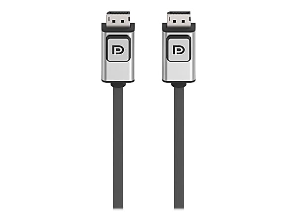 Belkin 6ft DisplayPort 1.2 Cable with Latches, M/M, 4k - DisplayPort cable - DisplayPort (M) to DisplayPort (M) - 6 ft - for P/N: F1DN104W-3, F4U097tt, F4U109tt