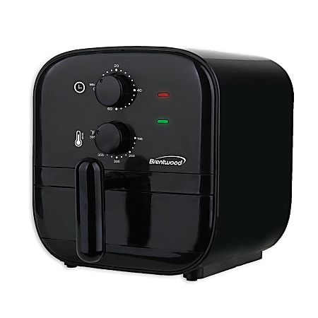 Brentwood 1 Qt Small Electric Air Fryer With 60-Minute Timer And Temp Control, Black