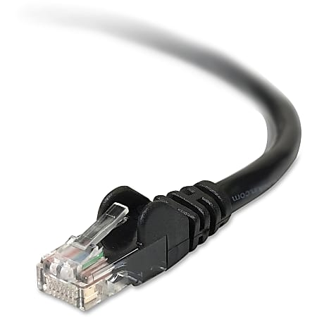 Belkin Cat5e Network Cable - RJ-45 Male Network - RJ-45 Male Network - 15ft - Black