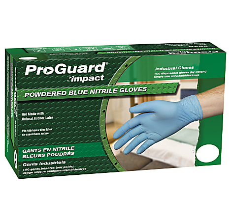 ProGuard General Purpose Disposable Nitrile Gloves, Small, Blue, 100 Per Box, Case Of 10 Boxes