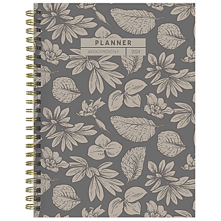 2024 TF Publishing Medium Weekly/Monthly Planner, 6-1/2" x 8", Vintage Botanical, January to December