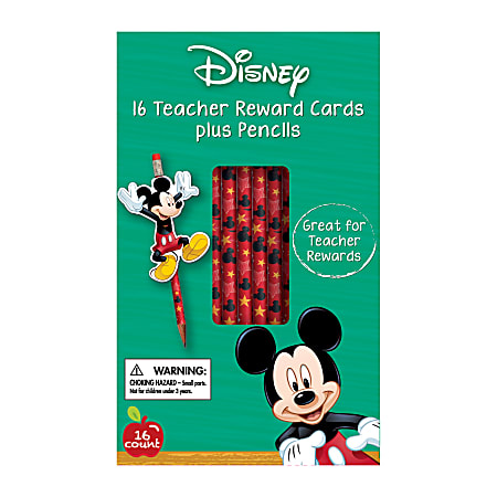 Disney Mickey® Pencil Rewards With Toppers, 16 Rewards Per Pack, Bundle Of 6 Packs