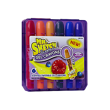 Sketch & Sniff Gel Crayons, Scented - 5 crayons