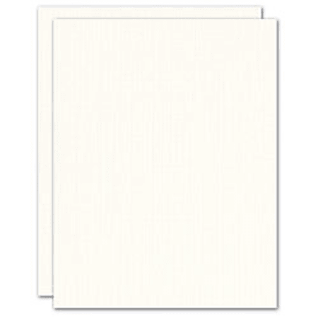 Blank Stationery Second Sheets For Custom Letterhead, 24 Lb, 8-1/2" x 11", Bright White Linen, Box Of 500 Sheets