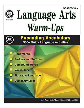 Mark Twain Media Language Arts Warm-Ups: Expanding Vocabulary Workbook, Grades 5-12