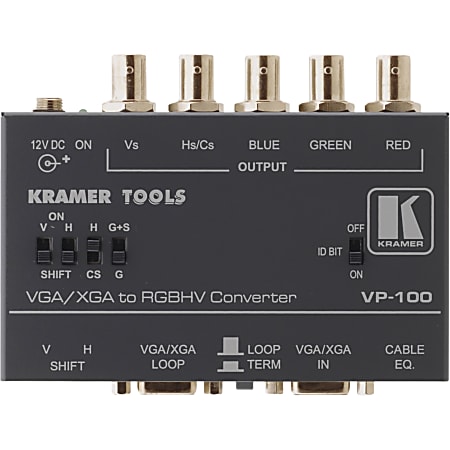 Kramer Signal Converter - Functions: Signal Conversion - VGA - VGA - Rack-mountable