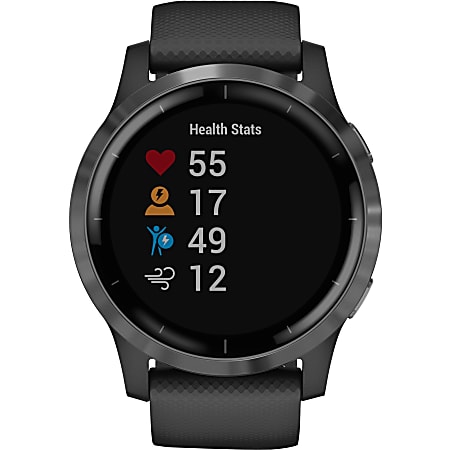 4 SLATE S.S. BEZEL BLK CASE and SILIC BAND - Office Depot