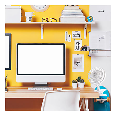 Genesis 6 Max Breeze Clip Fan With Tabletop Base White - Office Depot