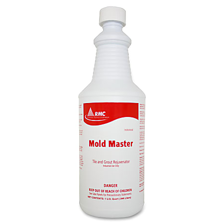 RMC Mold Master Tile/Grout Cleaner - Ready-To-Use Foam Spray - 32 fl oz (1 quart) - Floral Scent - 12 / Carton - Amber
