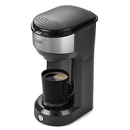 Commercial Chef 13 Oz Single-Serve 1-Touch Drip Coffee Maker, Black