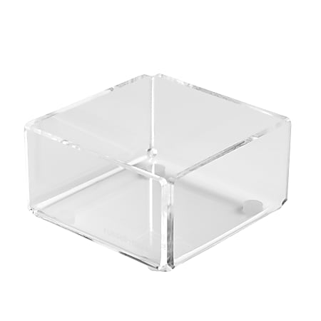 Russell &amp; Hazel Acrylic Bloc For Desk Organization, 3&rdquo; x 3&rdquo; x 1-1/2&rdquo;, Clear