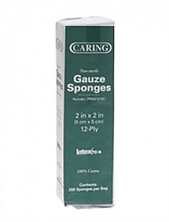 Medline Nonsterile Woven Gauze Sponges - 12 Ply - 2