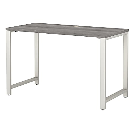 Bush Business Furniture 400 Series 48"W x 24"D Table Desk, Platinum Gray, Standard Delivery