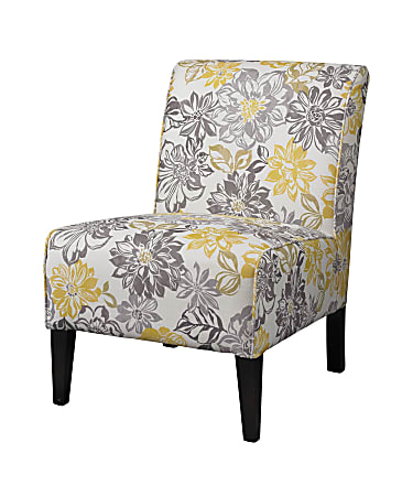 Linon Shelby Chair, Floral/Black