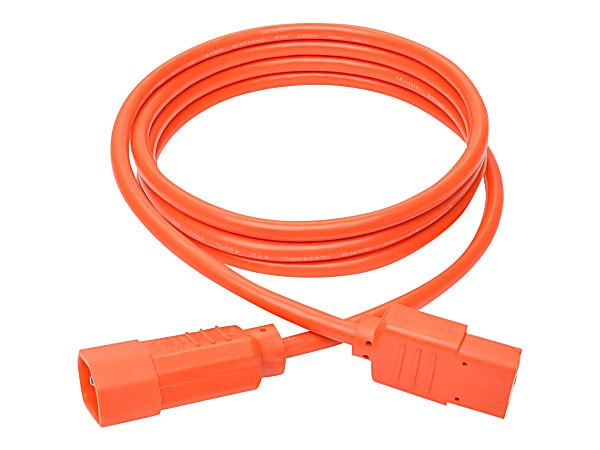 Eaton Tripp Lite Series PDU Power Cord, C13 to C14 - 10A, 250V, 18 AWG, 6 ft. (1.83 m), Orange - Power extension cable - IEC 60320 C14 to power IEC 60320 C13 - AC 100-250 V - 10 A - 6 ft - orange