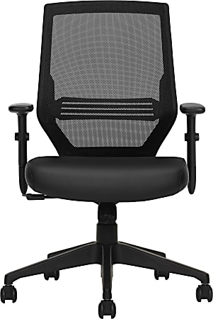 Offices To Go Mesh Mid-Back Office Chair, Black