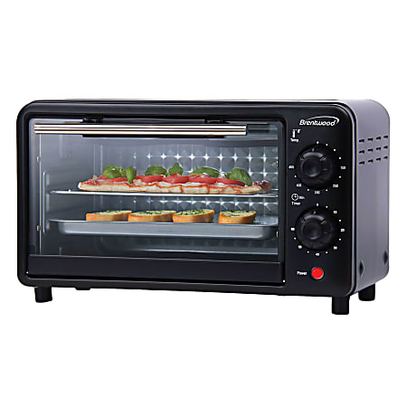 Brentwood® 2-Slice 700-Watt Countertop Toaster Oven, Black, TS-3437BK