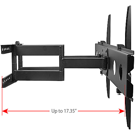 SIIG Large Full Motion TV Wall Mount 1 Displays Supported 42 to 80 ...