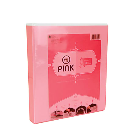 Wilson Jones® Binder, 1" D-Rings, 39% Recycled, Pink